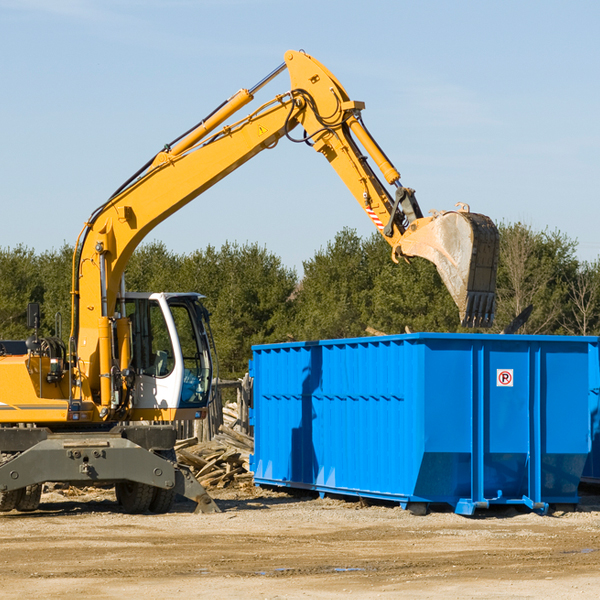 can i rent a residential dumpster for a construction project in Potter Valley California